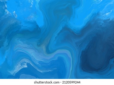 Elegant banner template design with blue paint brush elements. Abstract decoration. Vector illustration.