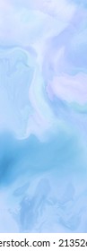 Elegant banner template design with blue paint brush elements. Abstract decoration. Vector illustration.