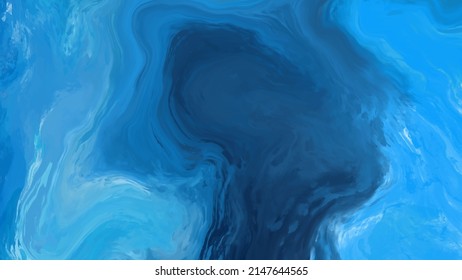 Elegante diseño de plantillas de banner con elementos de pincel azul. Decoración abstracta. Ilustración vectorial.
