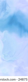 Elegant banner template design with blue paint brush elements. Abstract decoration. Vector illustration.