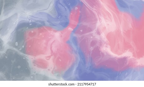 Elegant banner template design with color paint brush elements. Abstract decoration. Vector illustration.
