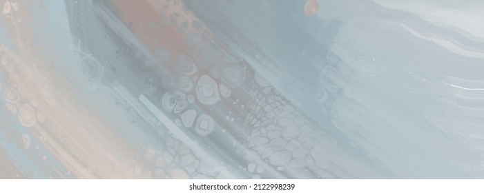Elegant banner template design with color paint brush elements. Abstract decoration. Vector illustration.