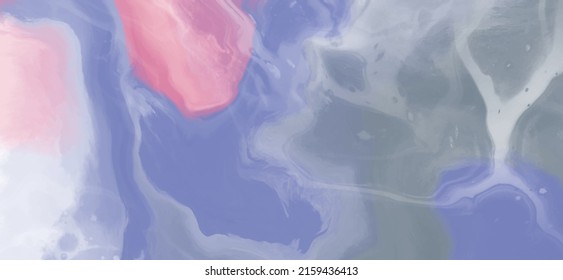 Elegant banner template design with color paint brush elements. Abstract decoration. Vector illustration.