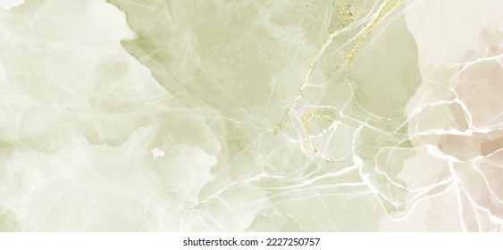 Elegant banner template design with color paint brush elements. Abstract decoration. Vector illustration.