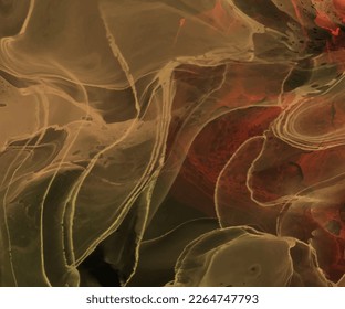 Elegant banner template design with color paint brush elements. Abstract decoration. Vector illustration.