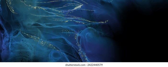 Elegant banner template design with color paint brush elements. Abstract decoration. Vector illustration.