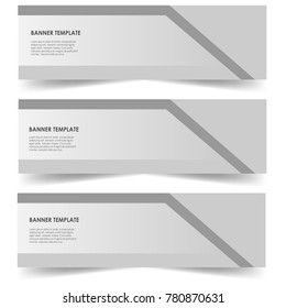 elegant banner template set isolated background vector