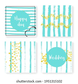 Elegant Banner. Turquoise Glow Print. Engagement Particle Set. Festive Cover. Golden Nursery Flyer. Birthday Starburst. Mint Premium Brochure. Stripe Elegant Banner