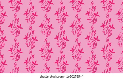 Elegant banner for valentine, with beautiful pink flower background concept.