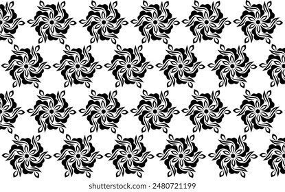 Elegant baroque motif patterns, damask motif wallpaper designs, beautiful classic ornament designs  