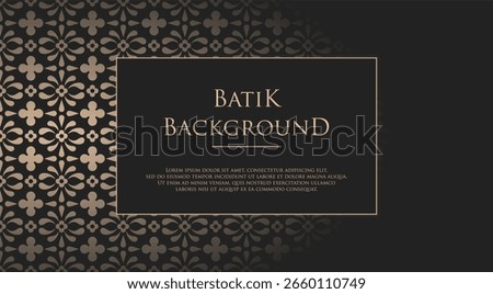 Elegant Batik Border Pattern for Textile Design and Fashion. Batik Border Design. batik banner background