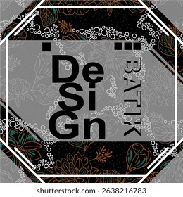 elegant batik design for background and cover purposes