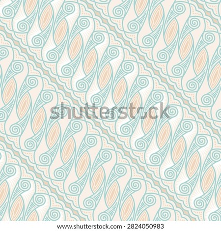 Elegant batik design in pastel colors