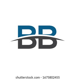 Elegant BB Letter Linked Monogram Logo Design