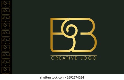Elegantes Logo-Design für den BB-Letter Linked Monogram
