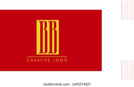 Elegant BB Letter Linked Monogram Logo Design
