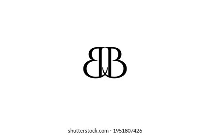 Elegantes Logo-Design für den BB-Letter Linked Monogram