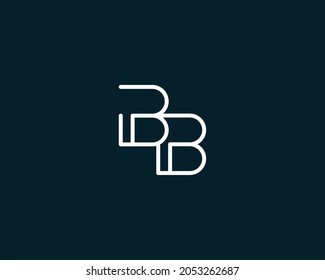 Elegant BB Letter Linked Monogram Logo Design