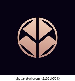 Diseño elegante de logotipo de monograma vinculado a la letra BB
