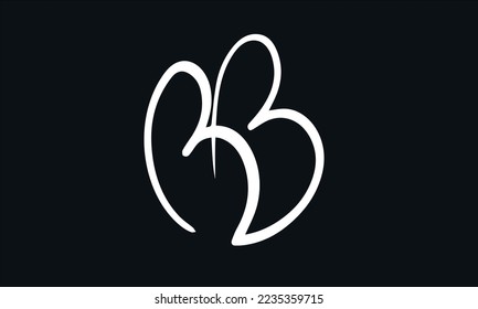 Elegant BB Letter Linked Monogram Logo Design