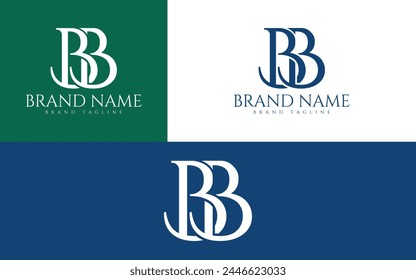 Elegant BB Letter Linked Monogram Logo Design