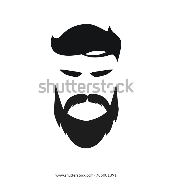 Elegant Bearded Man Face Sunglasses Hipster Stock Vector (Royalty Free ...