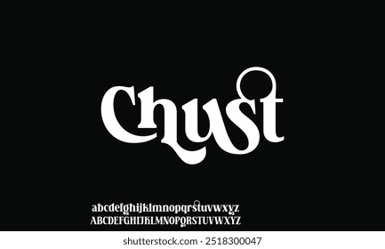 Elegant beautiful classic classy modern serif alphabet font typeface typography. Vector Illustrator editable.