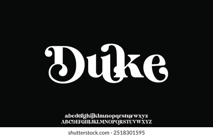 Elegant beautiful classic classy modern serif alphabet font typeface typography. Vector Illustrator editable.