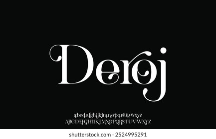 Elegant beautiful classic classy modern serif alphabet font typeface typography. Vector Illustrator editable.font, typeface, sophisticated, modern, luxury, serif, background, vector, logo, design