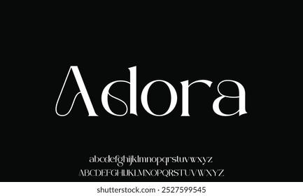 Elegante hermosa clásica clásica moderna serif alfabeto tipografía tipográfica. Vector Illustrator editable.