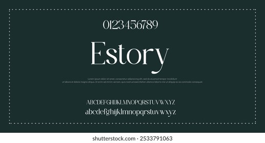 Elegant beautiful classic classy modern serif alphabet font typeface typography. Vector Illustrator editable. font, typeface, sophisticated, modern, luxury, serif, background, vector, logo, design