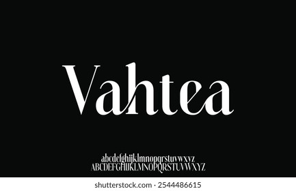 Elegante hermosa clásica clásica moderna serif alfabeto tipografía tipográfica. Fuente, tipo de letra, sofisticado, moderno, lujoso, Vector, serif, fondo, Vector, logotipo, diseño