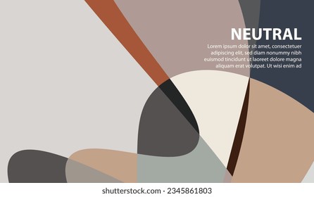 Elegant and beautiful neutral colored background for design, with free space