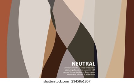 Elegant and beautiful neutral colored background for design, with free space