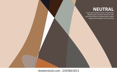 Elegant and beautiful neutral colored background for design, with free space