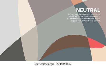 Elegant and beautiful neutral colored background for design, with free space