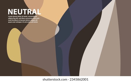 Elegant and beautiful neutral colored background for design, with free space