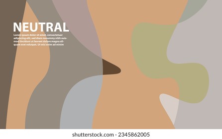 Elegant and beautiful neutral colored background for design, with free space