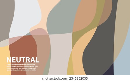 Elegant and beautiful neutral colored background for design, with free space