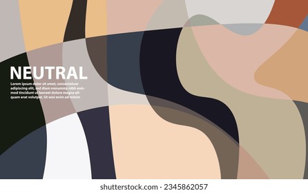 Elegant and beautiful neutral colored background for design, with free space