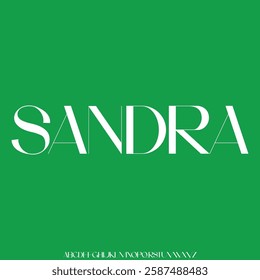 Elegant beautiful sans serif alphabet display font vector illustration