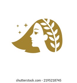 Elegant Beauty Logo Salon Fashion Hairstyle Stock Vector (Royalty Free ...