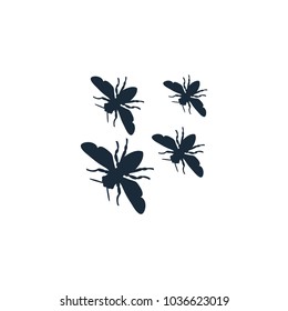 elegant bee logo design template