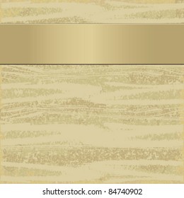Elegant beige background with a ribbon