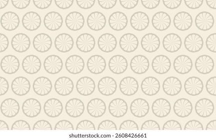Elegant beige and cream repeating pattern.  Subtle circular design ideal for backgrounds, textiles, and website design.  Creates a sense of calm and sophistication.