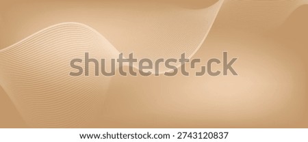 elegant beige and cream vector background featuring flowing parallel lines. abstract wavy lines bnackground. Ideal for luxury branding, wedding stationery, and soft web headers.