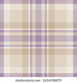 Elegant beige and lilac plaid pattern.  Subtle texture, perfect for textile design, website backgrounds, or stationery.  Evokes feelings of calm and sophistication.