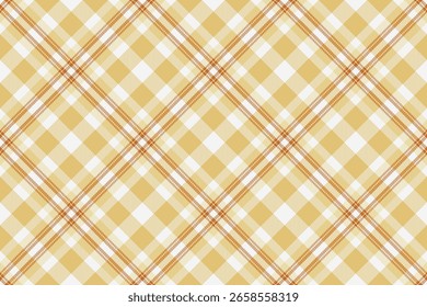 Elegante bege e laranja xadrez padrão.  Perfeito para design têxtil, fundos, ou desenhos de sites. Esta textura sem costura evoca sentimentos de calor, conforto e charme rústico.