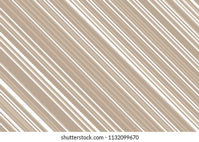 Elegant beige pattern with diagonal stripes. Simple, light geometric background. Vector illustration, rectangular, horizontal.