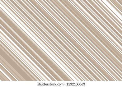 Elegant beige pattern with diagonal stripes. Simple, light geometric background. Vector illustration, rectangular, horizontal.